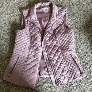 New York & Company Medium blush pink quilted vest